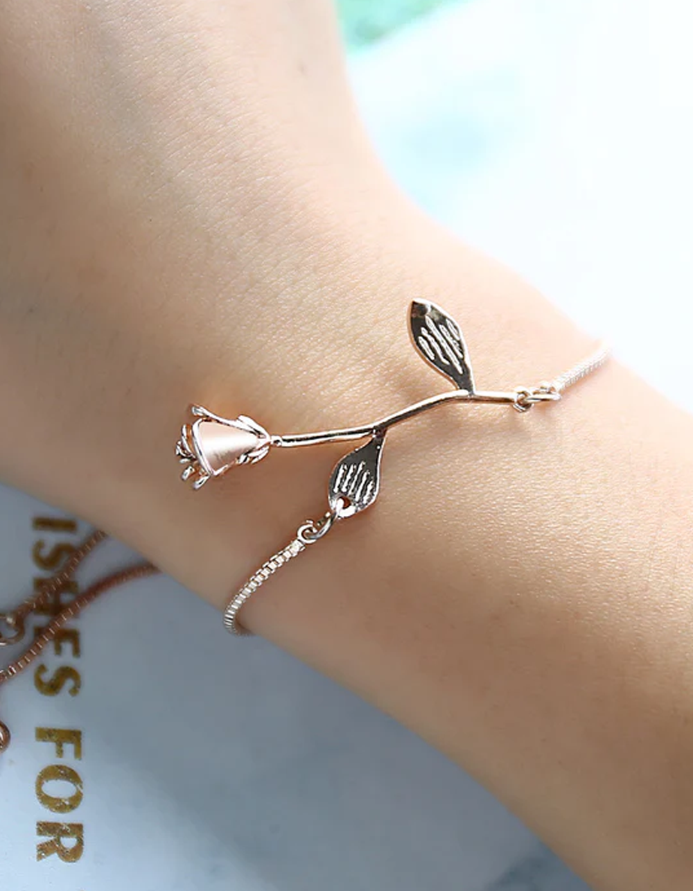 Pulseira Rosa Flor