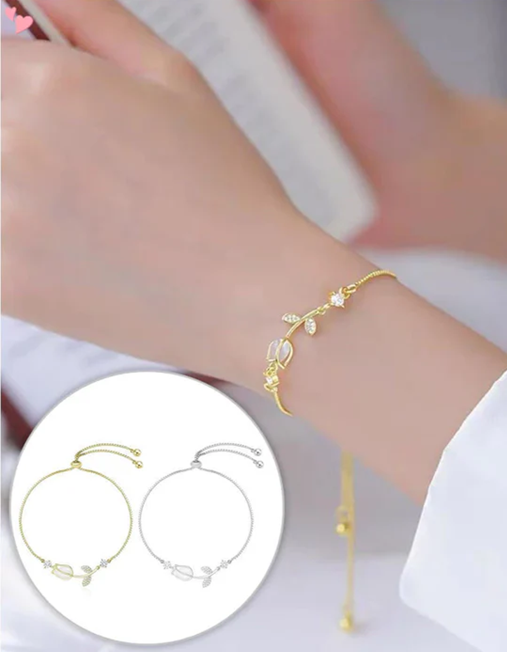 Pulseira de Strass Retrátil Betti