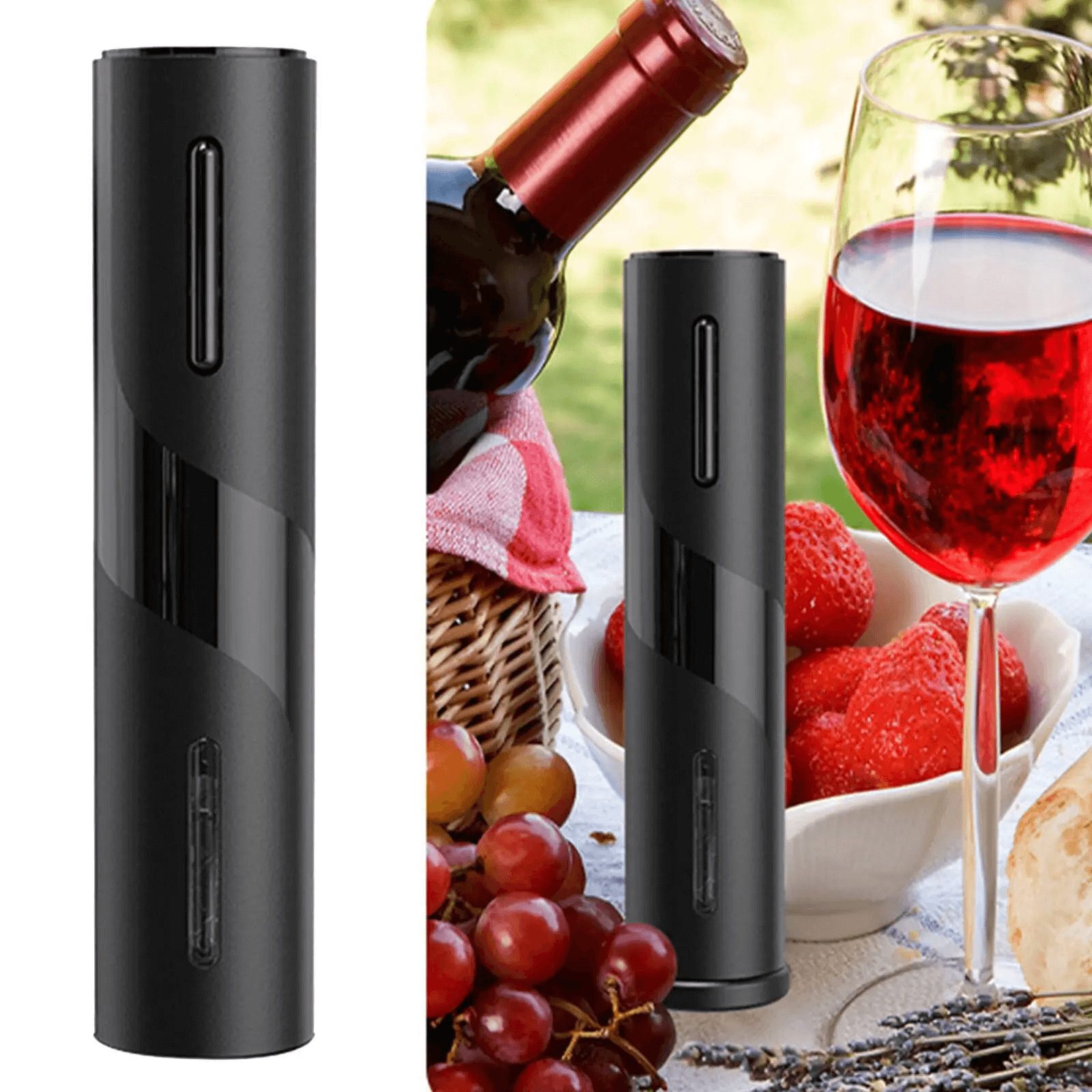 Abridor de Vinho Elétrico OPEN FLASH + Acessórios