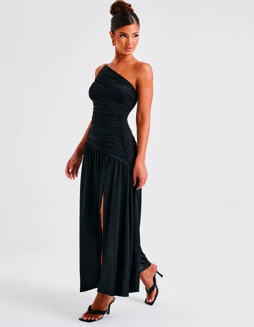 Vestido Com Fenda Micaela