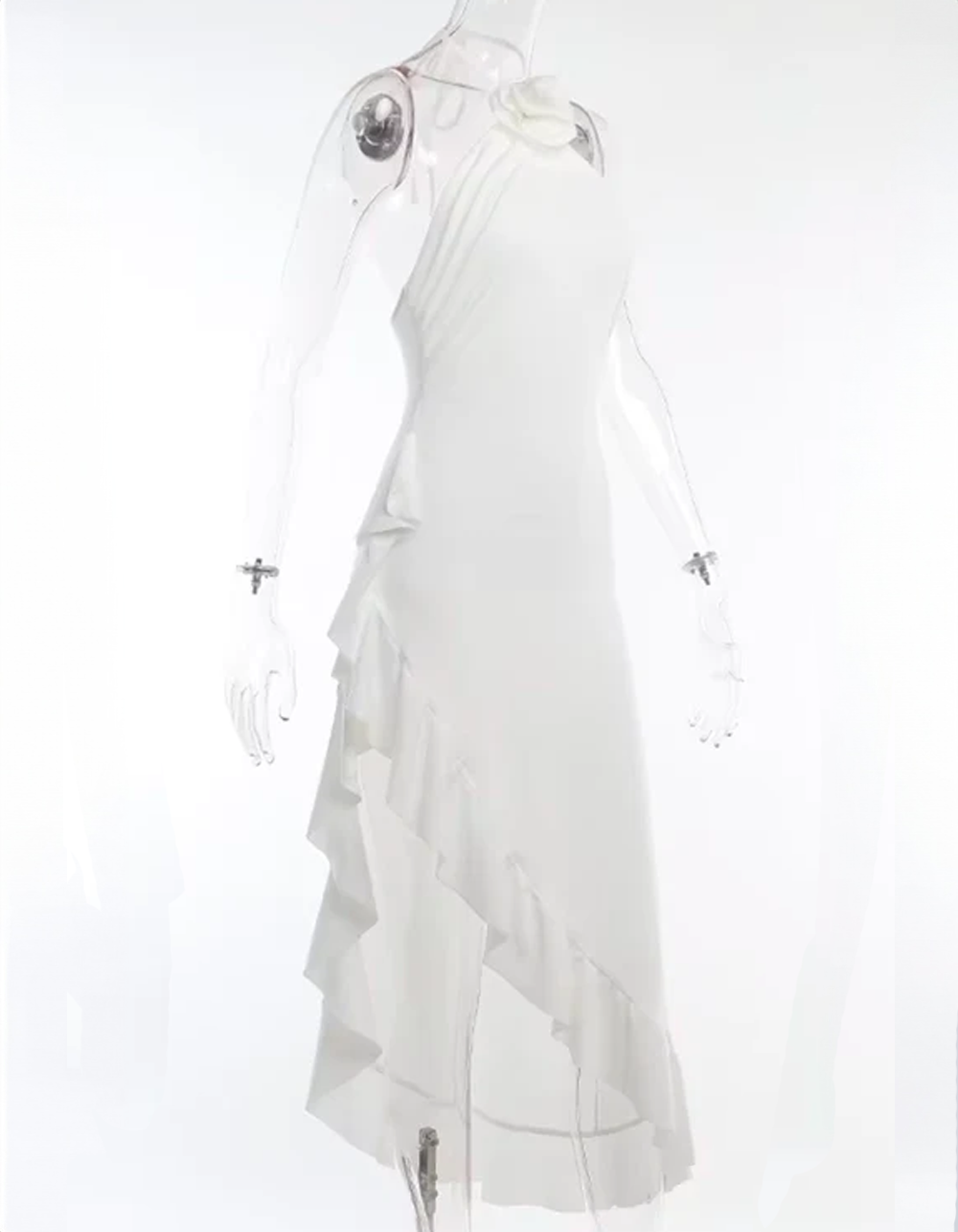 Vestido com Decote em V Priscila