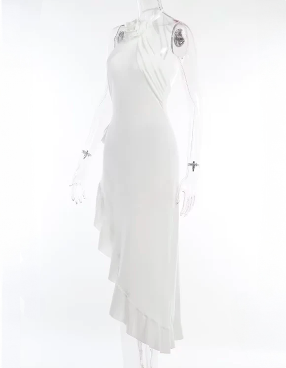 Vestido com Decote em V Priscila