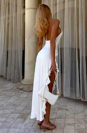 Vestido com Decote em V Priscila
