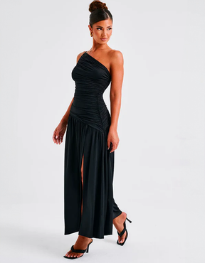Vestido Com Fenda Micaela
