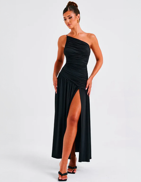 Vestido Com Fenda Micaela